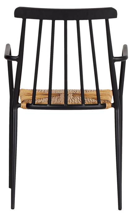 Havestol stabelbar alu/rattan sort - Envy